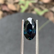 3.63ct Dark Teal Sapphire, Oval
