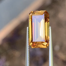 9.74ct Orange Australian Sapphire, Emerald Shape