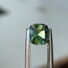 1.55ct Green Parti Sapphire, Cushion