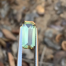 4.0ct Yellowish Green Sapphire, Emerald Shape