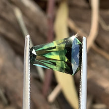 4.75ct Parti Tiger Striped Sapphire, Coffin Shape