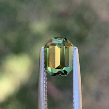 1.82ct Green Yellow Parti Sapphire, Emerald Shape