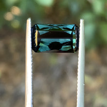 4.39ct Deep Sea Green Sapphire, Emerald Shape