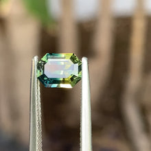 1.5ct Parti Sapphire, Emerald Shape