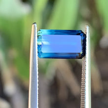 3.32ct Blue Parti Sapphire, Emerald Shape