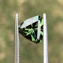 2.36ct Green Sapphire, Blocky Trillion