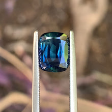 3.41ct Blue Parti Sapphire, Cushion