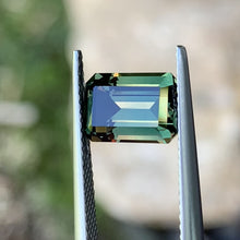 2.79ct Green Australian Sapphire, Emerald Shape