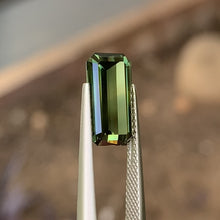 4.56ct Green Australian Sapphire, Emerald Shape