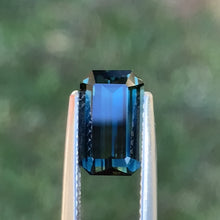 2.83ct Blue Green Parti Sapphire, Emerald Shape