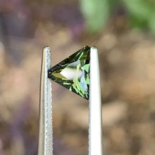1.47ct Green Sapphire, Blocky Trillion