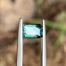 1.44ct Blue Green Australian Sapphire, Emerald Shape