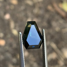 5.32ct Dark Teal Sapphire, Coffin Shape