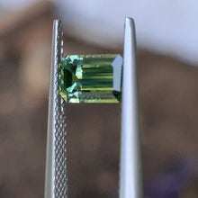 1.25ct Green Australian Sapphire, Emerald Shape