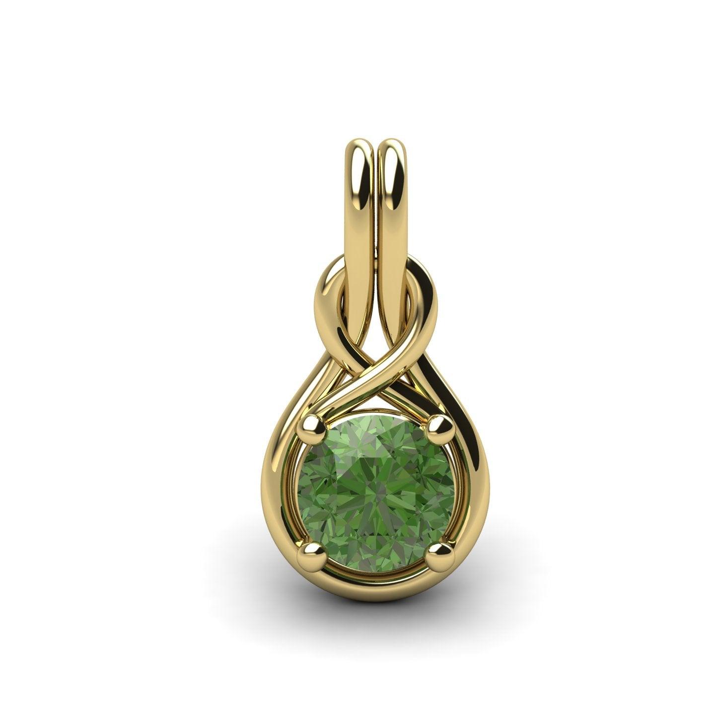 Single Knot Solitaire Pendant