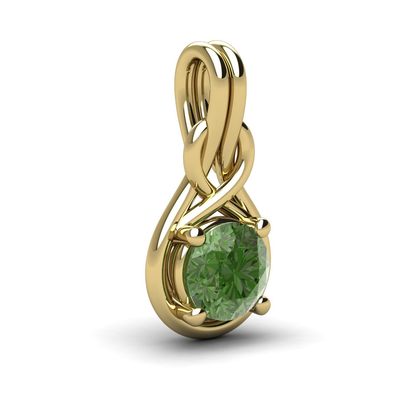 Single Knot Solitaire Pendant