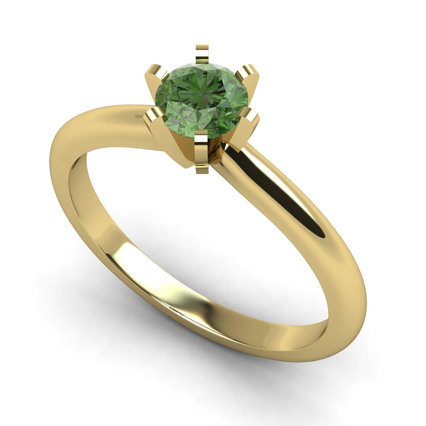 Six Prong Solitaire Ring