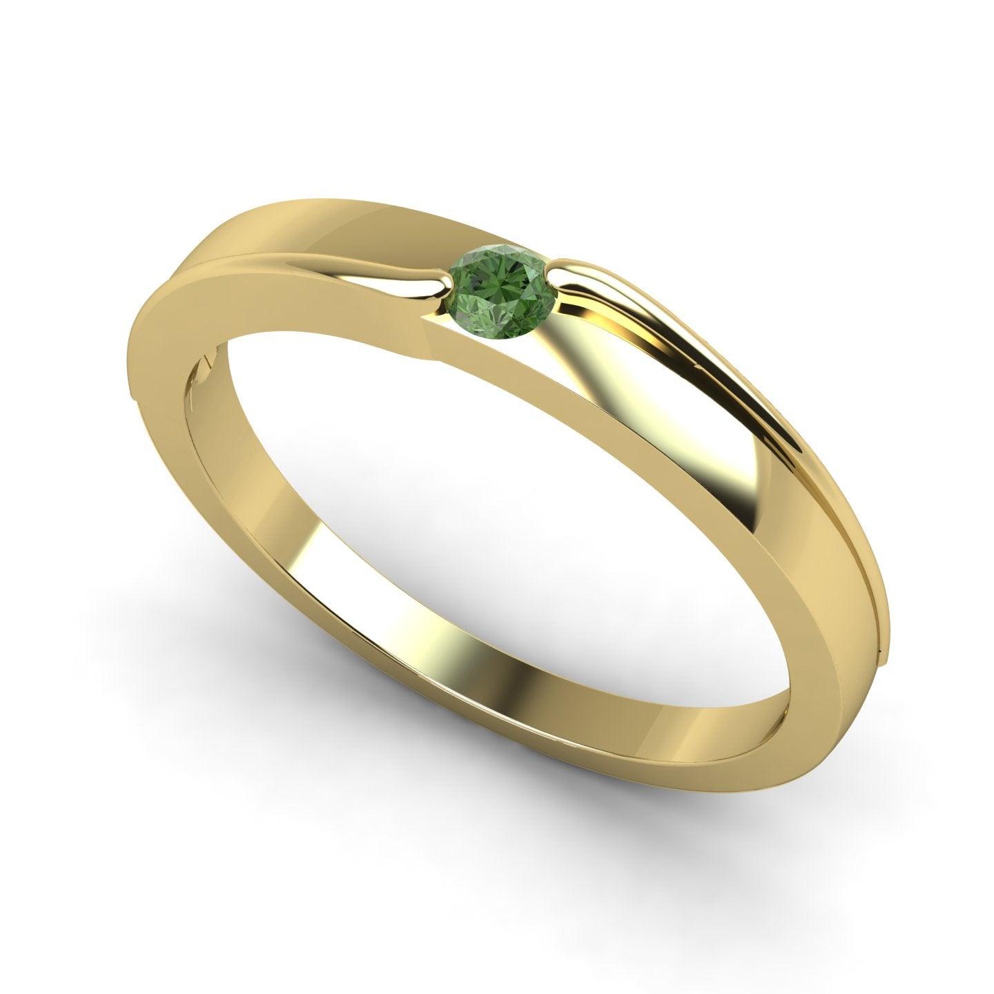 Solitaire Sapphire Band