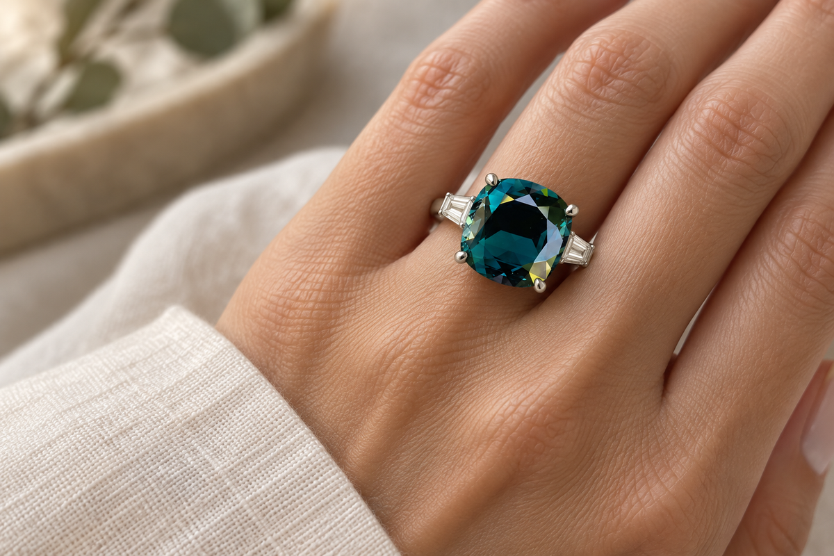 AI-generated jewellery design concept; appearance and scale are approximate