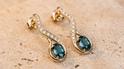 The Cascade Ribbon Drop Earrings