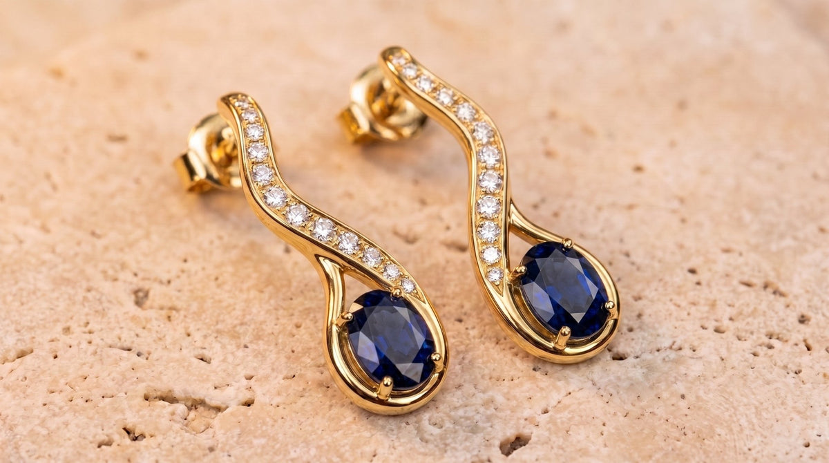 The Cascade Ribbon Drop Earrings