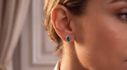 The Lunette Crescent Stud Earrings