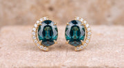 The Lunette Crescent Stud Earrings