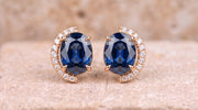 The Lunette Crescent Stud Earrings
