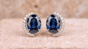 The Lunette Crescent Stud Earrings