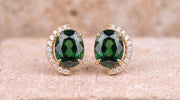 The Lunette Crescent Stud Earrings