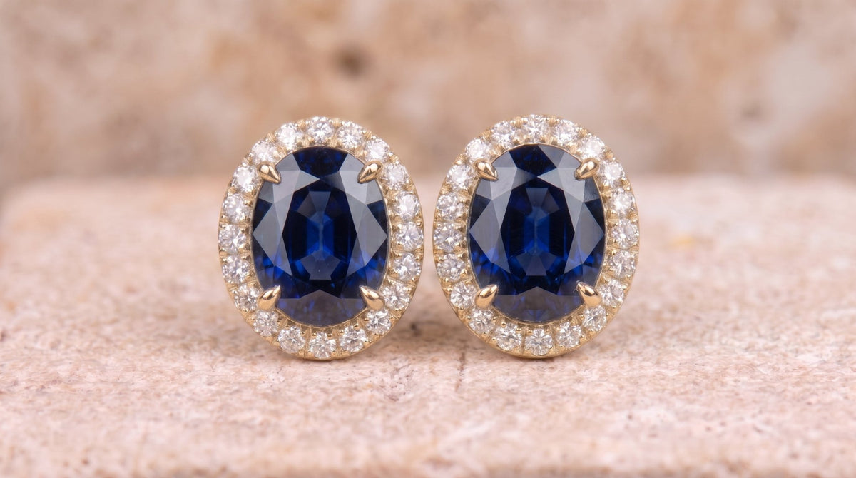 The Sovereign Halo Stud Earrings